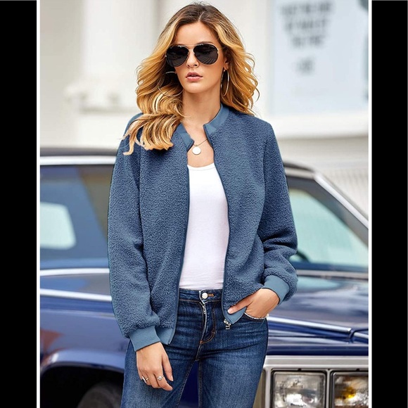 Sherpa Bomber Jacket NWT - Picture 2 of 15